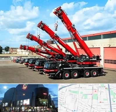 جرثقیل در بلوار اباذر