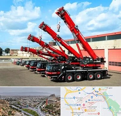 جرثقیل در معالی آباد شیراز