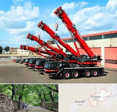 جرثقیل در شاندیز مشهد