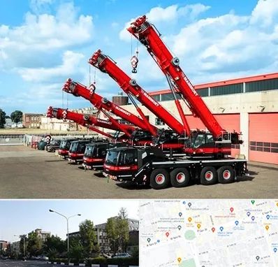 جرثقیل در میدان کاج 