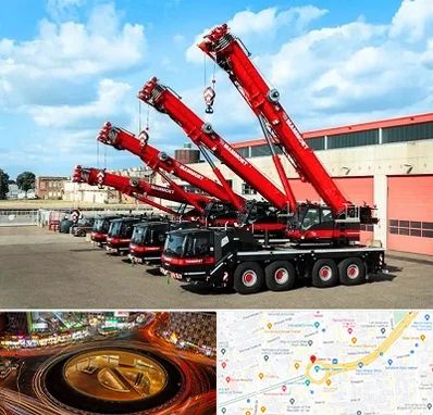 جرثقیل در میدان ولیعصر 