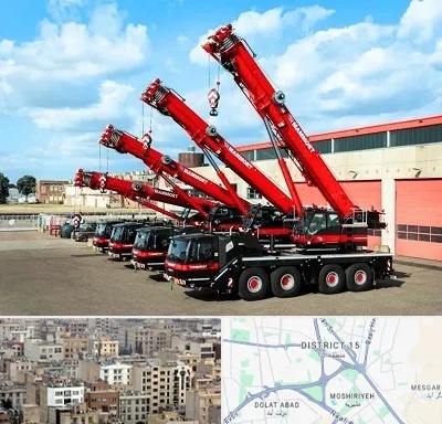 جرثقیل در جنوب شرق تهران