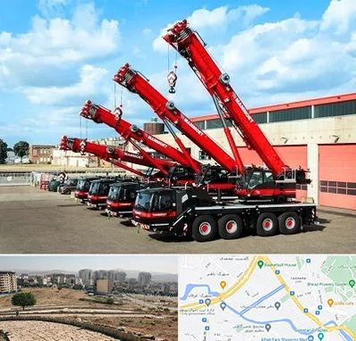 جرثقیل در کوی وحدت شیراز