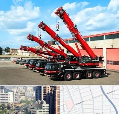 جرثقیل در خیابان بهشتی