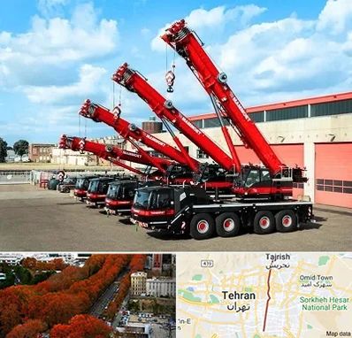 جرثقیل در ولیعصر 