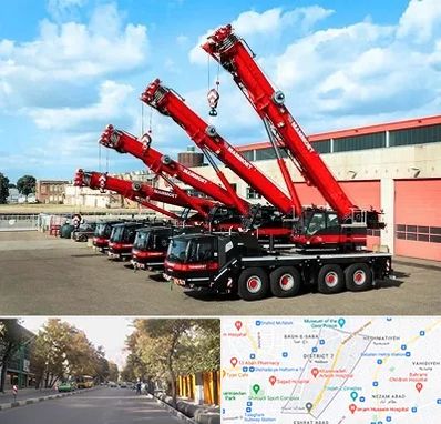 جرثقیل در شریعتی 