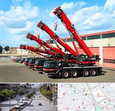 جرثقیل در خیابان زند شیراز