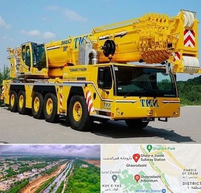 جرثقیل کفه دار در قصرالدشت شیراز