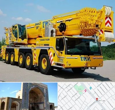 جرثقیل کفه دار در مصلی مشهد