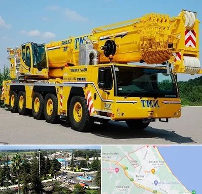 جرثقیل کفه دار در رودسر