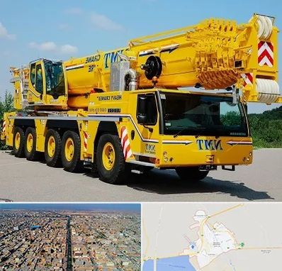 جرثقیل کفه دار در بندر ماهشهر