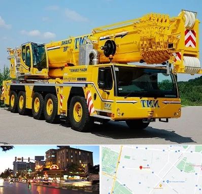 جرثقیل کفه دار در بلوار سجاد مشهد