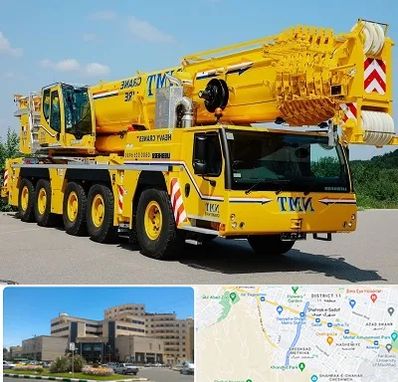 جرثقیل کفه دار در صیاد شیرازی مشهد