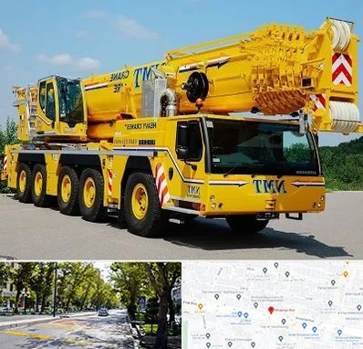 جرثقیل کفه دار در میرداماد 