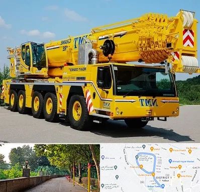 جرثقیل کفه دار در فلکه گاز رشت