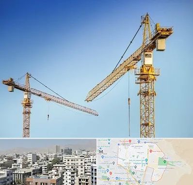 تاور کرین در منطقه 14 تهران 