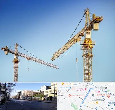 تاور کرین در خیابان ملاصدرا شیراز