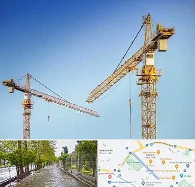 تاور کرین در خیابان ارم شیراز