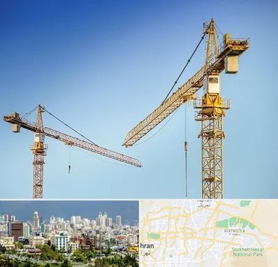 تاور کرین در شرق تهران 
