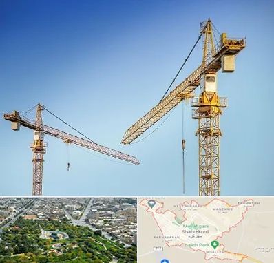 تاور کرین در شهرکرد