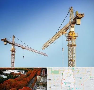 تاور کرین در منطقه 6 تهران 