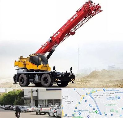 جرثقیل خاور در قدوسی شرقی شیراز