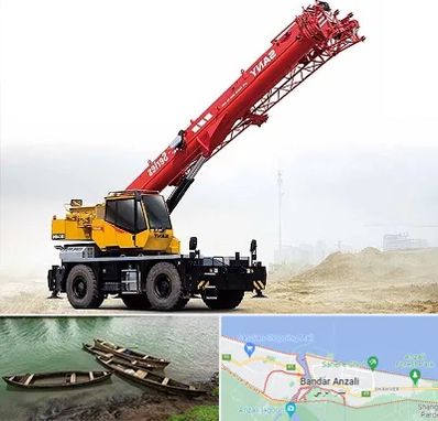 جرثقیل خاور در بندر انزلی