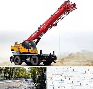 جرثقیل خاور در میرداماد 