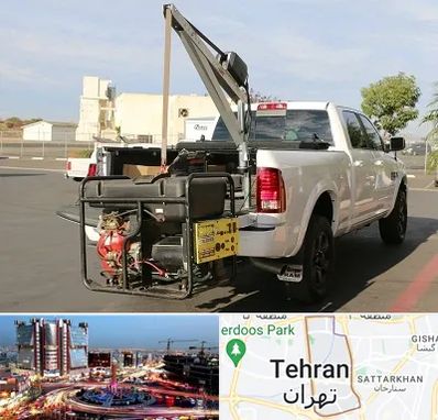 جرثقیل نیسان در صادقیه 