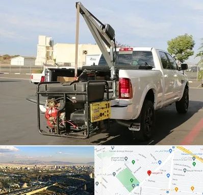 جرثقیل نیسان در هنگام 