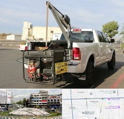 جرثقیل نیسان در مرکز تهران