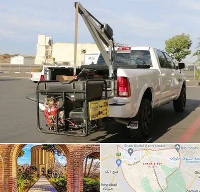 جرثقیل نیسان در شهر ری