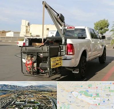 جرثقیل نیسان در منطقه 21 تهران 