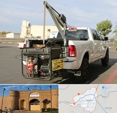 جرثقیل نیسان در ایرانشهر