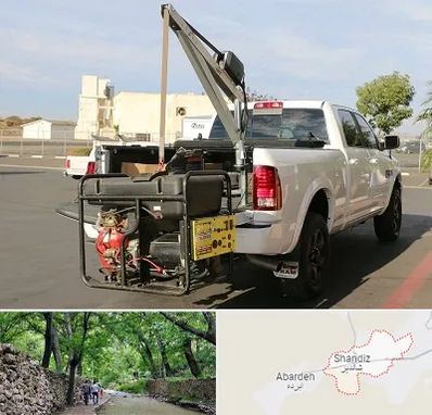 جرثقیل نیسان در شاندیز مشهد