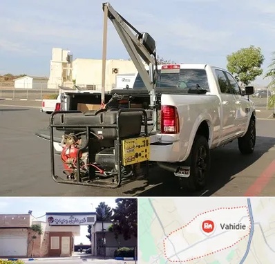 جرثقیل نیسان در وحیدیه شهریار