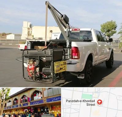 جرثقیل نیسان در 15 خرداد