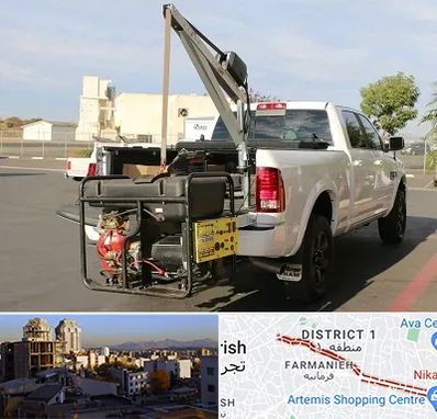 جرثقیل نیسان در فرمانیه 