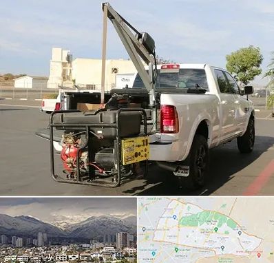 جرثقیل نیسان در منطقه 4 تهران 