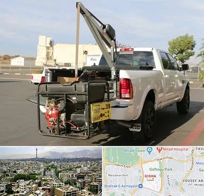 جرثقیل نیسان در گیشا 