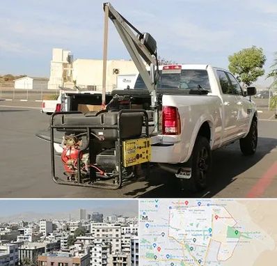 جرثقیل نیسان در منطقه 14 تهران 