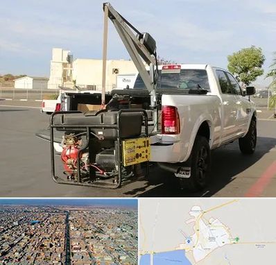 جرثقیل نیسان در بندر ماهشهر