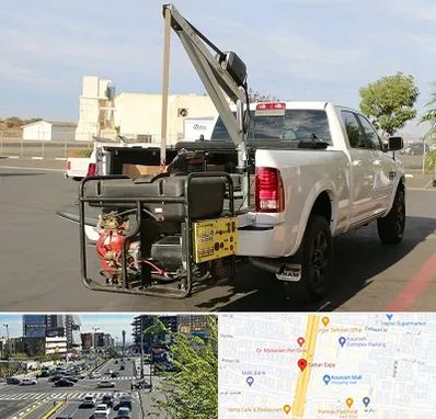 جرثقیل نیسان در ستاری 