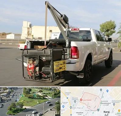 جرثقیل نیسان در شاهین ویلا کرج