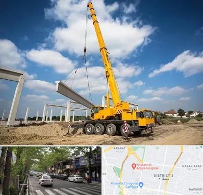 اجاره جرثقیل در ظفر 