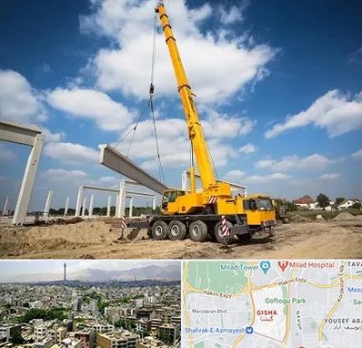 اجاره جرثقیل در گیشا 