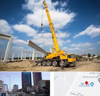 اجاره جرثقیل در چهارراه طالقانی کرج