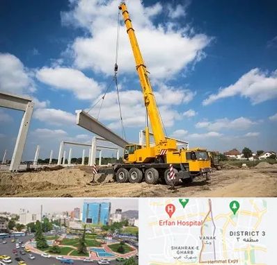 اجاره جرثقیل در ونک 