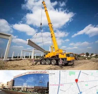 اجاره جرثقیل در نصف راه تبریز