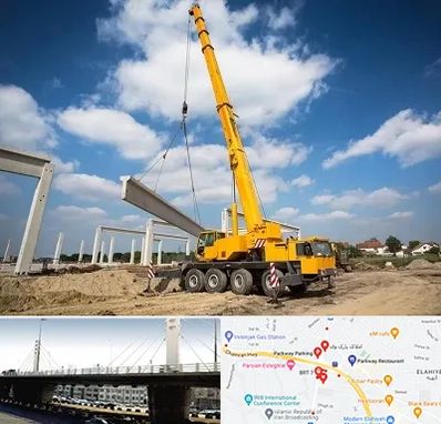 اجاره جرثقیل در پارک وی 